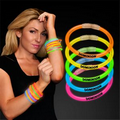 5 Day Imprinted Assorted Color 8" Glow Bracelet